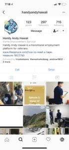 Handy Andy Hawaii Instagram Marketing Services